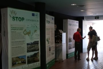 Exposición sobre el proyecto LIFE Cortaderia en nuestro centro de Santoña