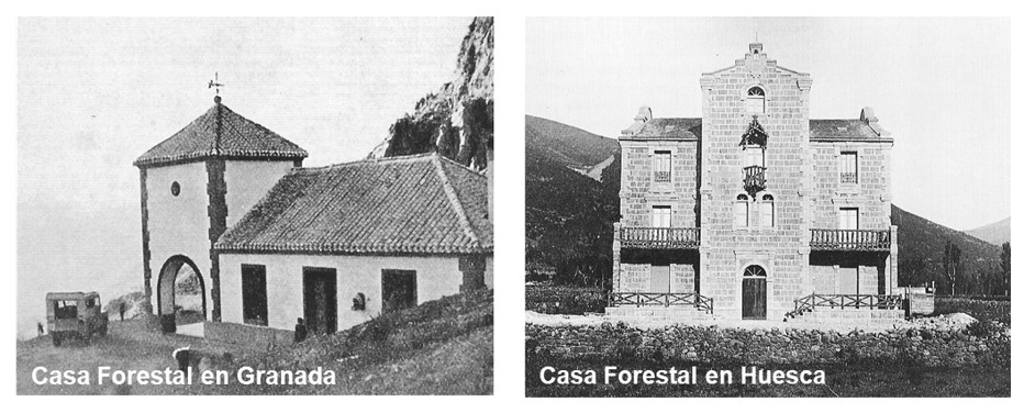 Casas forestales en Granada y Huesca