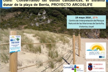 Charla: Conservando las dunas cantábricas, el sistema dunar de la Playa de Berria, PROYECTO ARCOSLIFE