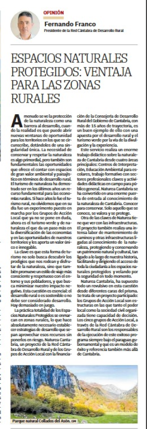 Opinión de Fernando Franco en el suplemento sostenibles